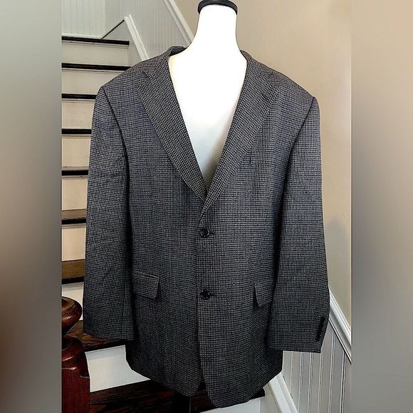 HAGGAR Mens Tweed Single Breast Blazer 48R